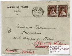 CTN85B- CURIOSITE TIMBRES ROUMAINS OBLITERES A PARIS S/LETTRE DU 23/8/1929 - Autres & Non Classés