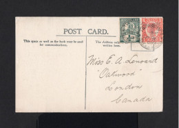 9666-AUSTRALIA-QUEENSLAND.OLD POSTCARD TOOWOOMBA To LONDON (canada).1906.Carte Postale AUSTRALIE - Cartas & Documentos