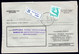 Serbia 1997 -  - Surcharge Stamp - Cancer - Cover - Briefe U. Dokumente