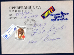 Yugoslavia 1998 -  - Surcharge Stamp - Red Cross - Cover - Briefe U. Dokumente