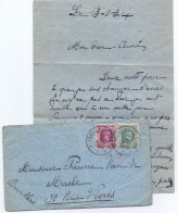 Brief Lettre Met Omslag Enveloppe - Ixelles Elsene à Bruxelles - 1934 - Other & Unclassified