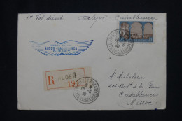 ALGERIE Française - Lettre Par Avion - Inauguration Alger Casablanca - 1930 - A 505 - Luftpost