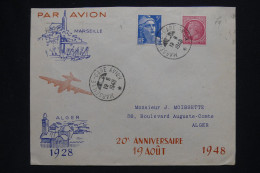 ALGERIE Française - Lettre Par Avion - A Voir - A 531 - Posta Aerea