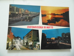 Cartolina Viaggiata "CIVITAVECCHIA DI NOTTE" 1975 - Civitavecchia