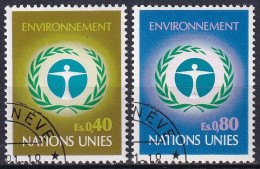 UNO GENF 1972 Mi-Nr. 25/26 O Used - Aus Abo - Used Stamps