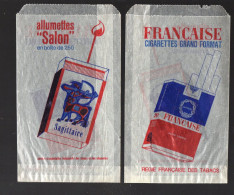 (tabac) Sachet Cigarettes FRANCAISE  / Alumettes SALON  (PPP42913) - Tabac & Cigarettes