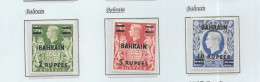 GB George Vl -   "ARMS"  BAHRAIN   -  High Values (3)  Light Hinging - See Scans - Nuevos