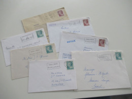 Luxemburg 1980 / 1981 Kleines Lot 7 Belege / Stempel Timbre Caritas Usw. - Brieven En Documenten