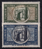 TUNISIE 1948 - MLH - YT 326, 327 - Ungebraucht