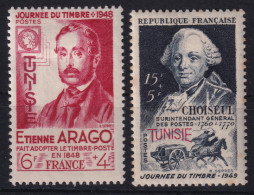 TUNISIE 1948/49 - MLH - YT 324, 328 - Neufs