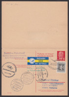 Messesonderflug Nach Kopenhagen 15 /15 Pf.  Ganzsachen-Doppelkarte W. Pieck P65 Kpl., 1959 Lufthavn - Postcards - Used