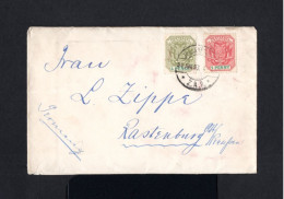 K298-SOUTH AFRICA-OLD COVER JOHANNESBURG To RASTENBURG (germany) 1901.Enveloppe AFRIQUE DU SUD - Nouvelle République (1886-1887)