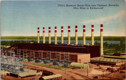 Kentucky TVA's Shawnee Steam Plant Near Paducah With Ohio River In Background Curteich - Other & Unclassified