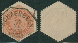 Télégraphe - TG9 Obl Chemin De Fer (hexagonal) "Schaerbeek 1" - Timbres Télégraphes [TG]