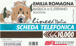 SCEDA TELEFONICA - EMILIA ROMAGNA - BASILICA DI SANTO STEFANO - BOLOGNA (2 SCANS) - Publieke Thema