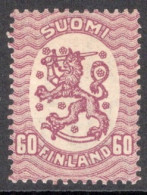 Finland 1917 Standing Lion Definitive Stamp In Mounted Mint - Neufs