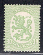 Finland 1917 Standing Lion Definitive Stamp In Mounted Mint - Neufs