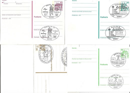 0591i: Ein Berliner Ganzsachen- Lot "Burgen & Schlösser" Lt. Scan - Postkarten - Gebraucht