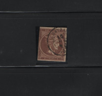 GREECE 1862/67 LARGE HERMES HEAD 1 LEPTON USED STAMP HELLAS No 15b - Oblitérés