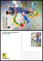 CENTRAL AFRICAN 2023 - STATIONERY CARD - FOOTBALL AFRICA CUP OF NATIONS ALGERIA ALGERIE COUPE D' AFRIQUE HOGGAR - Copa Africana De Naciones