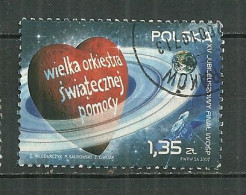 POLAND Oblitéré 4036 Grand Orchestre De Charité Pour Santé Des Enfants Coeur Satelitte Espace Cosmos Musique - Used Stamps