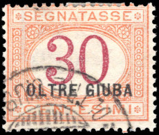 Jubaland 1925 30c Magenta And Orange Postage Due Fine Used. - Oltre Giuba