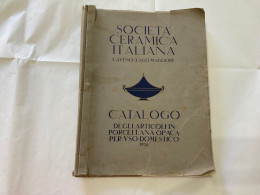 CATALOGO SOCIETà CERAMICA ITALIANA  PORCELLANA DI LAVENO LAGO MAGGIORE 1926. - A Identifier