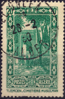 ALGÉRIE - 1939 - TàD "EL GOLEA / ALGER" Sur Yv.107 20c Vert Cimetière Musulman à Tlemcen - TB - Usados