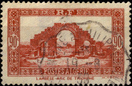 ALGÉRIE - 1938 - TàD Convoyeur "CONSTANTINE À PHILIPPEVILLE" Sur Yv.115 90c Rouge Arc De Triomphe De Lambèse - TB - Usados