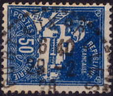 ALGÉRIE - 1928 - TàD Beau De Distribution  "PORT-AUX-POULES / ORAN" Sur Yv.47 50c Bleu Mosquée De La Pêcherie - TB - Usati