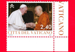 Nuovo - MNH - VATICANO - 2021 - Pontificato Di Papa Francesco – Con Patriarca Dei Buddisti Somdet Phra Ariyavongsagatana - Ungebraucht