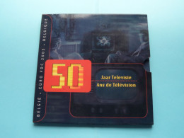 2003 > 50 Jaar TELEVISIE ( Zie / Voir SCANS ) ! - FDC, BU, BE & Estuches