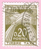 France Timbres-Taxe, N° 92 - Type Gerbes - 1960-.... Gebraucht