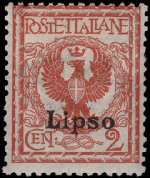 Lipso 1912-21 2c Orange-brown Lightly Mounted Mint. - Aegean (Lipso)