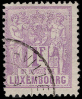 Luxembourg 1882-84 1f Lilac Perf 12½x12 Fine Used. - 1882 Allegorie