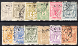 Luxembourg 1882-84 Official Perf 12½ Set Fine Used. - Service