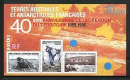 TAAF 1995 Bloc N° 2 **  Neuf MNH Superbe C 14,50 € Faune Oiseaux Birds Manchots Otarie Timbres Sur Timbres Animaux - Blocs-feuillets