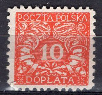 R3874 - POLOGNE POLAND TAXE Yv N°16 (*) - Impuestos