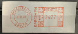 1990 FRAMA Specimen Presentation 38.11.70 - Postage Meters