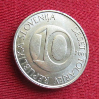 Slovenia 10 Tolarjev 2001 KM# 41 Lt 975 *V1T Eslovenia Slovenija Slovenie - Slovénie