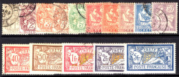 French Post Offices In Crete 1902-03 Set Mixed Mint And Used. - Neufs