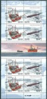 Russia 2015 Ships Naval Navy Fleet Arctic Ship Militaria Transport Sea Tanker Drilling Oil Platform Stamps MNH Mi 2221-2 - Colecciones