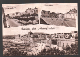MANFREDONIA - 1953 - SALUTI CON 3 VEDUTINE - Manfredonia