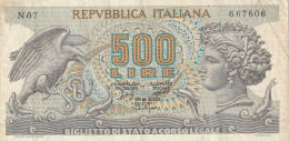 BANCONOTA 500 LIRE ARETUSA - 1000 Lire