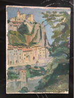 Sisteron Par Venance Curnier Avant La 2e Guerre Mondiale - Acrylic Resins