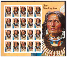USA 2023 Chief Standing Bear Sheetlet MNH - Ongebruikt