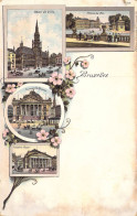 BELGIQUE - Bruxelles - Hôtel De Ville - Palais Du Roi - La Nouvelle Bourse - Carte Postale Ancienne - Autres & Non Classés