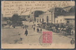 CPA 06 - Nice, La Gare Du P.L.M. - Schienenverkehr - Bahnhof