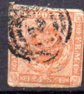 Danemark: Yvert N° 4, Cote 25€ - Used Stamps