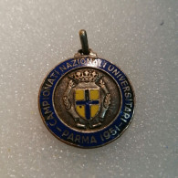 MEDAGLIA SMALTI "C.U.S.I. CAMPIONATI NAZIONALI UNIVERSITARI A PARMA 1951" SPORT MEDAL - Gymnastiek